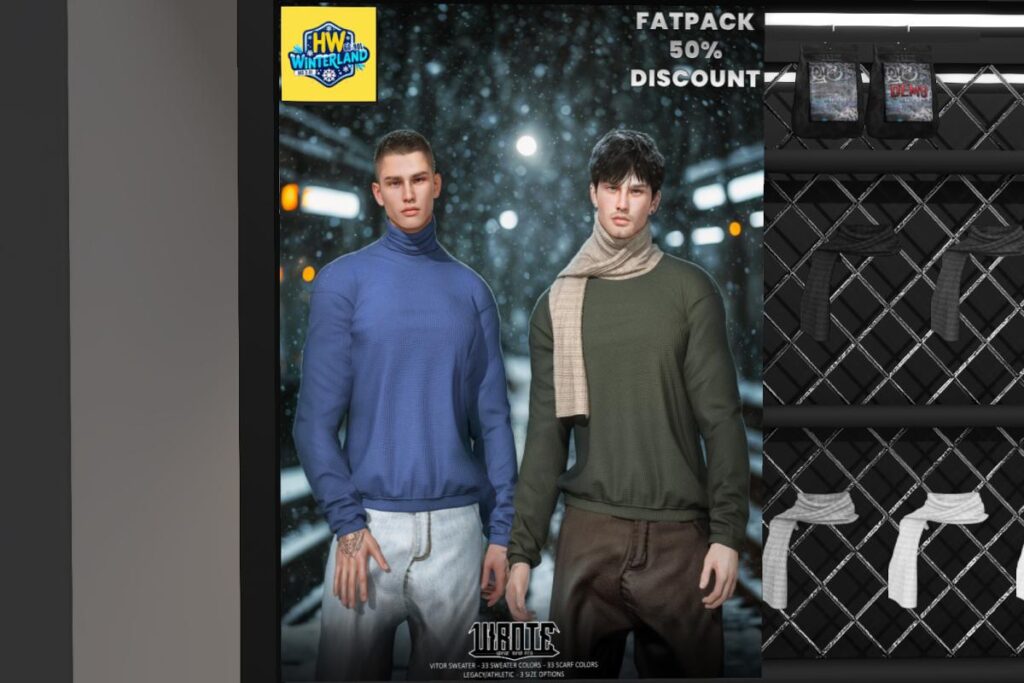 Vitor Sweater - Legacy/+mods, L$90 each/L$425 FP