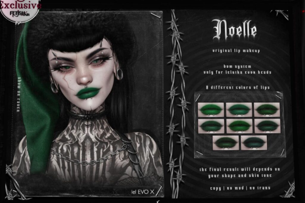 Noelle Lip Makeup - EvoX, L$199
