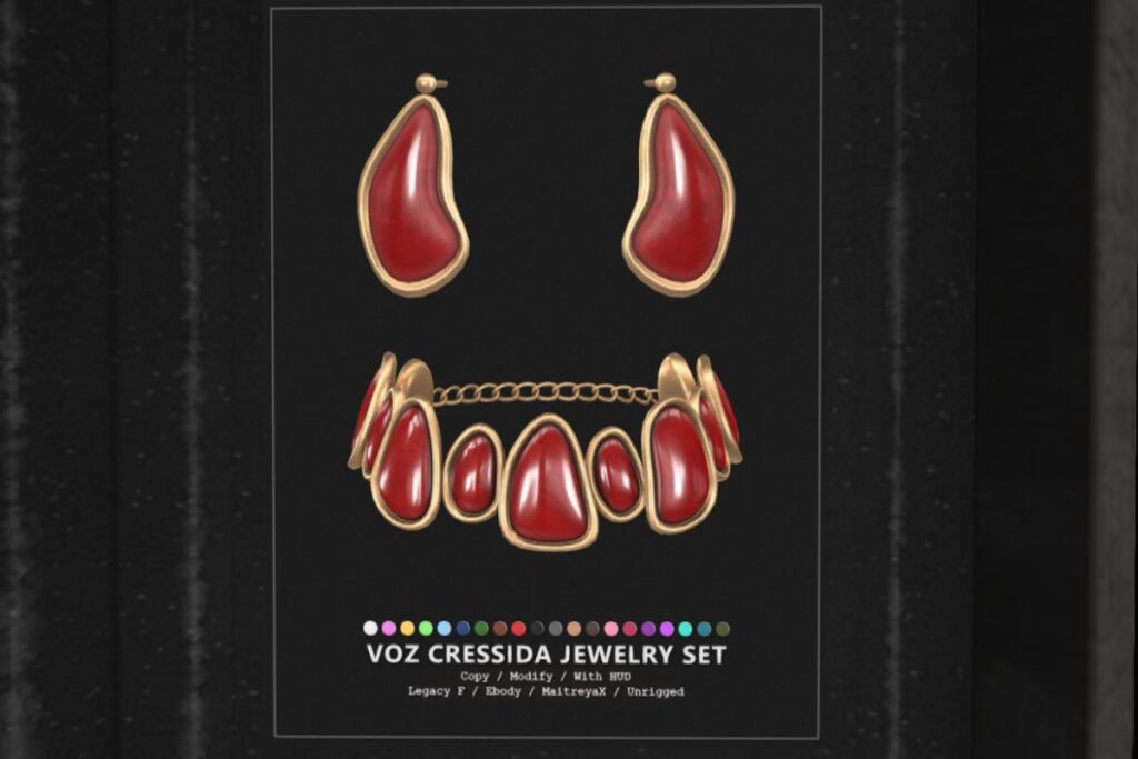 Cressida Jewelry Set - Legacy/MaitreyaX/Reborn/Unrigged, L$350