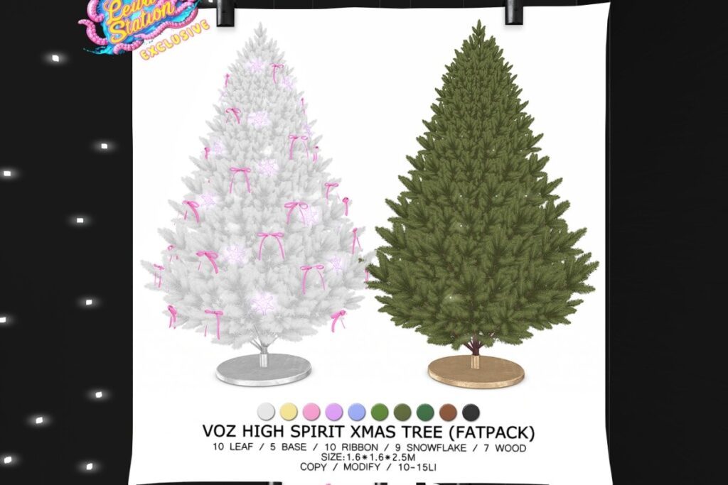 High Spirit Xmas Tree, L$234 each/L$500 FP