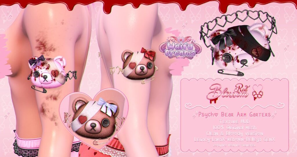 Psych Bear Arm Garters - GenX/Legacy/MaitreyaX/Reborn