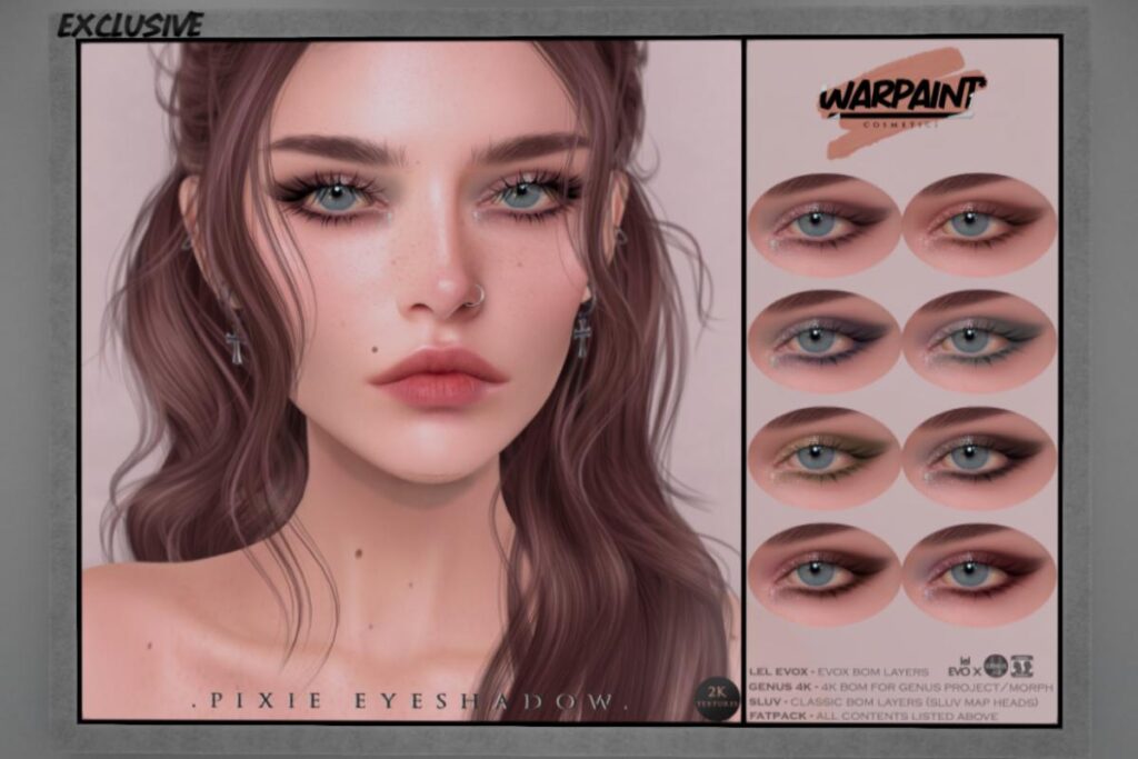 Pixie Eyeshadow - EvoX/Genus/SLUV, L$240 each/L$520 FP