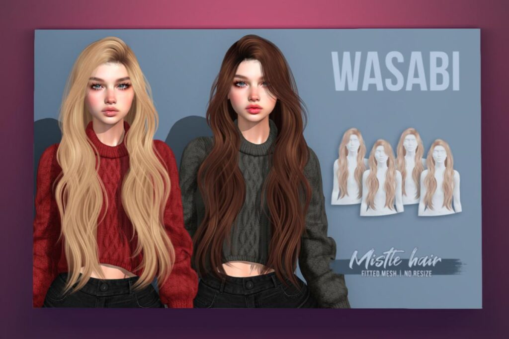 Mistle Hair, L$275 each/L$400 FP