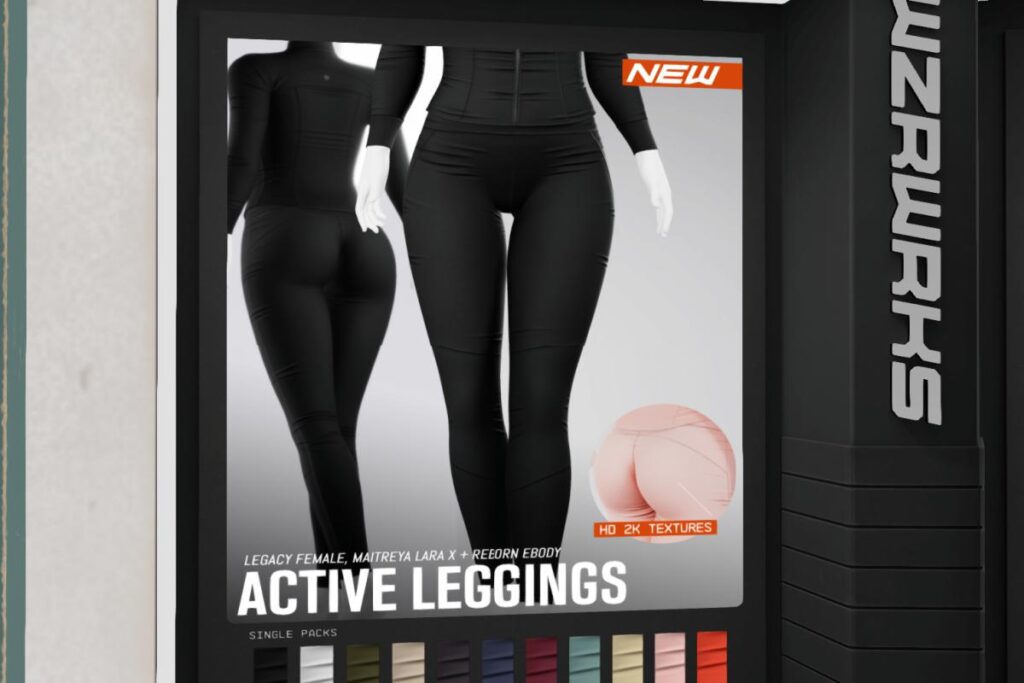 Active Leggings  - Legacy/MaitreyaX/Reborn/+mods, L$279 each/L$2110 FP