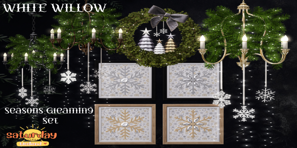 Seasons Gleaming Set Decor	&lt;a href=&quot;http://maps.secondlife.com/secondlife/Moon%20Prism/38/54/32&quot; target=&quot;_blank&quot;&gt;Teleport&lt;/a&gt;