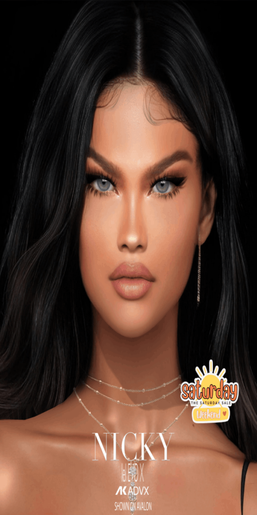 Nicky Skin - AkX/EvoX	&lt;a href=&quot;http://maps.secondlife.com/secondlife/Vintage%20Romance/128/167/900&quot; target=&quot;_blank&quot;&gt;Teleport&lt;/a&gt;