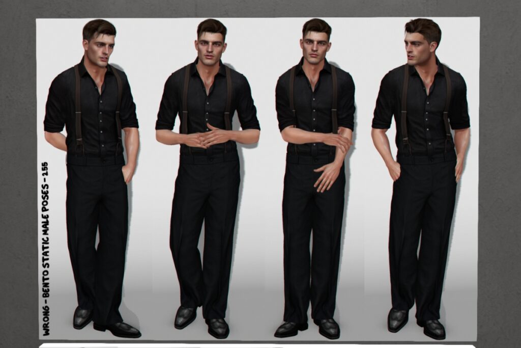 Bento Static Male Poses #255. L$220