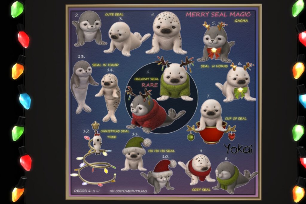 Merry Seal Magic, L$59 per play