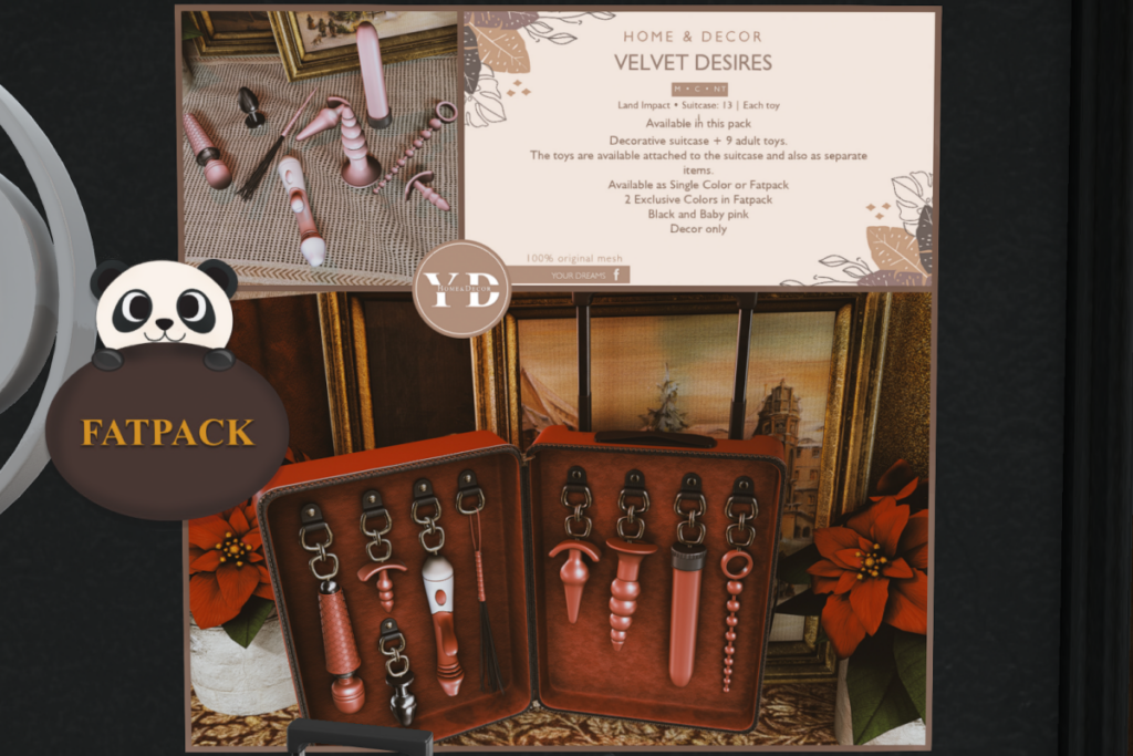 Velvet Desire, L$200 each/L$450 FP