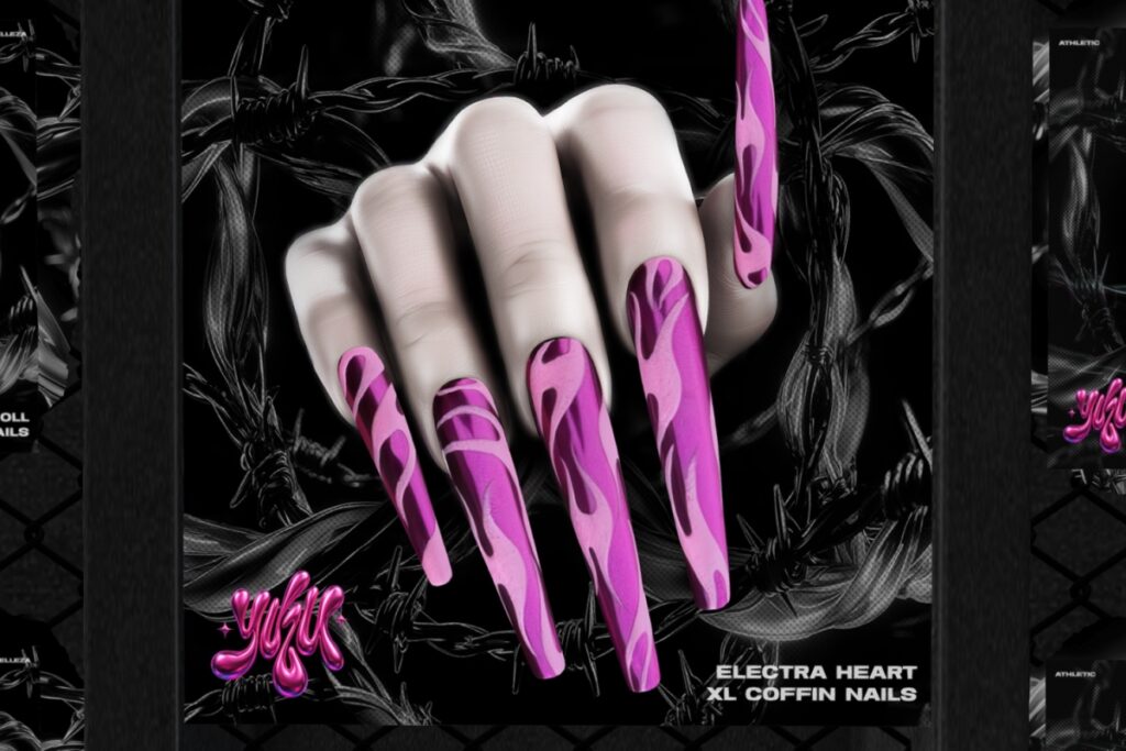 Electra Heart XL Coffin Nails - Belleza/Inithium/Legacy/MaitreyaX/Reborn, L$300