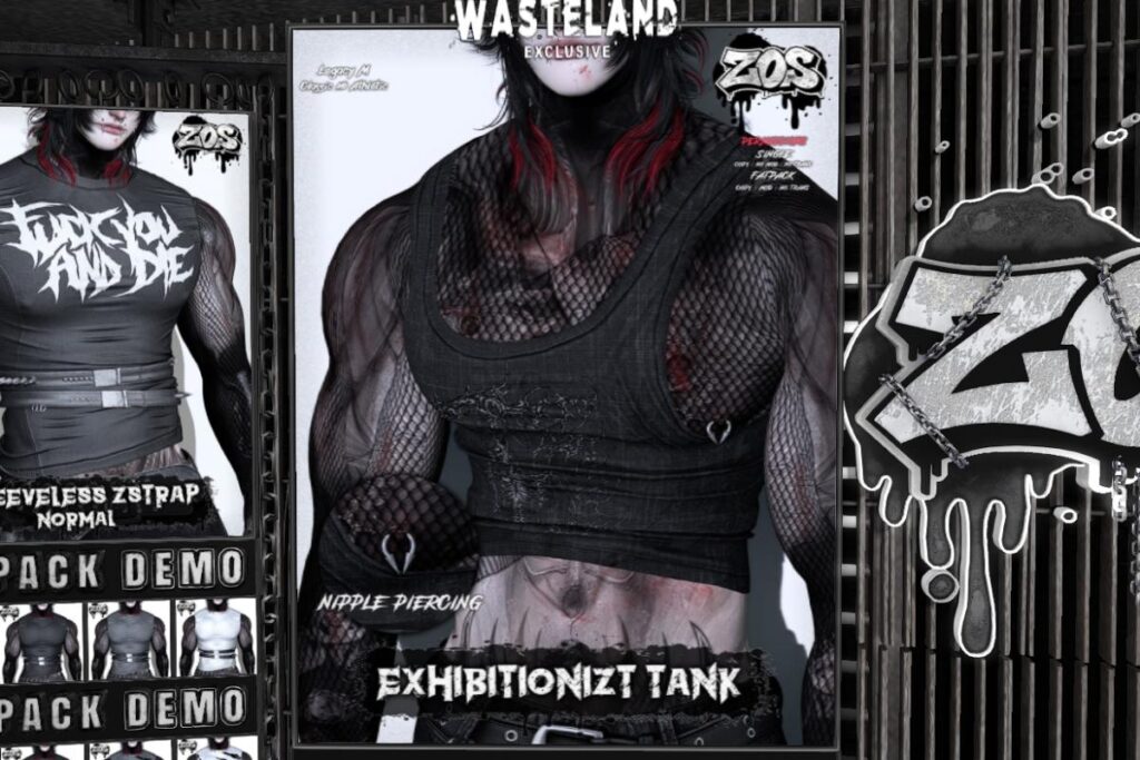 Exhibitionizt Tank - Legacy, L$320 each/L$1100 FP