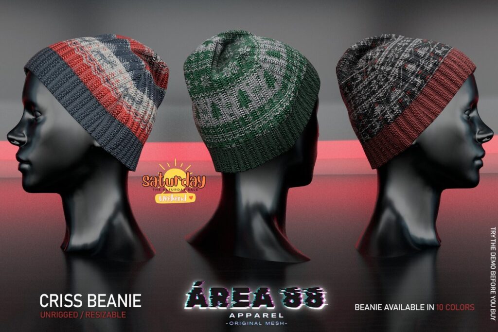 Criss Beanie	&lt;a href=&quot;http://maps.secondlife.com/secondlife/Birdcage/185/98/2802&quot; target=&quot;_blank&quot;&gt;Teleport&lt;/a&gt;