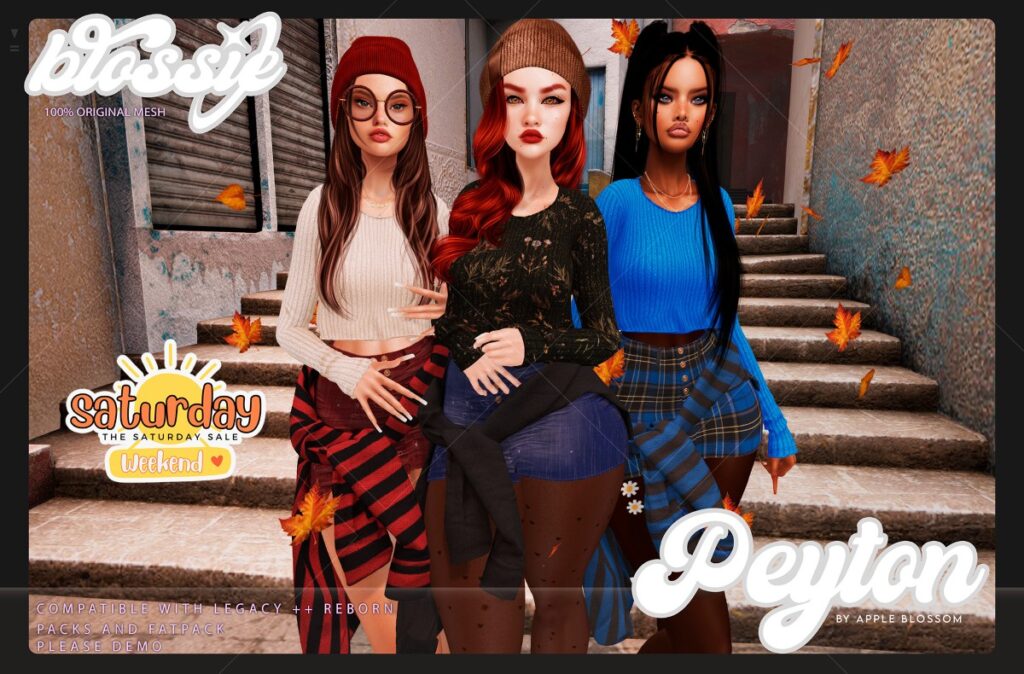 Peyton Outfit - Legacy/Reborn	&lt;a href=&quot;http://maps.secondlife.com/secondlife/Northbrook/196/95/3329&quot; target=&quot;_blank&quot;&gt;Teleport&lt;/a&gt;