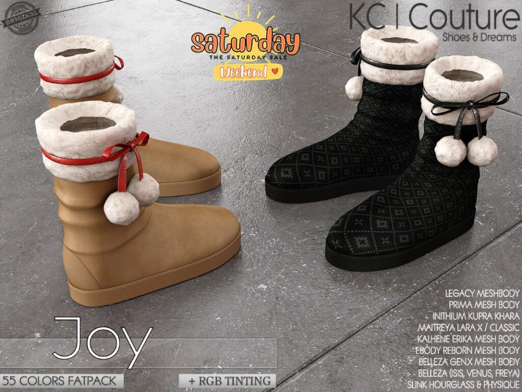 Joy Winter Boots - Erika/GenX/Inithium/Maitreya/Legacy/Reborn/Slink/+mods	&lt;a href=&quot;http://maps.secondlife.com/secondlife/Ominious/48/152/21&quot; target=&quot;_blank&quot;&gt;Teleport&lt;/a&gt;