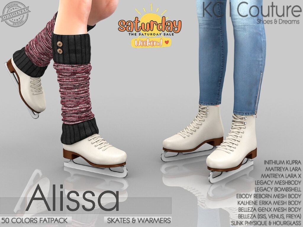 Alissa Skates &amp; Warmers - Erika/GenX/Inithium/Maitreya/Legacy/Reborn/Slink/+mods	&lt;a href=&quot;http://maps.secondlife.com/secondlife/Ominious/48/152/21&quot; target=&quot;_blank&quot;&gt;Teleport&lt;/a&gt;