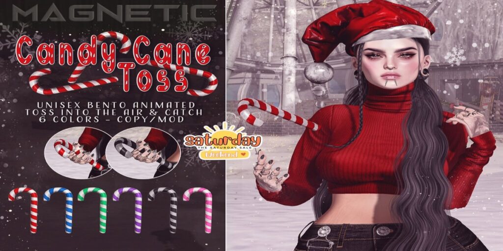 Candy Cane Toss	<a href="http://maps.secondlife.com/secondlife/Klibert/84/162/632" target="_blank">Teleport</a>