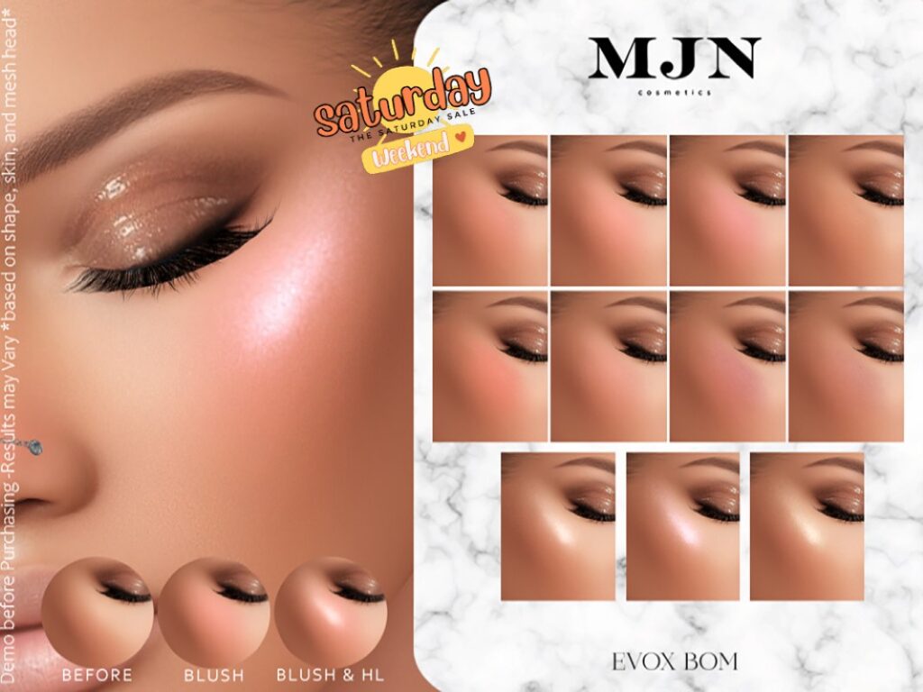 Blush &amp; Glow - BOM/EvoX	&lt;a href=&quot;http://maps.secondlife.com/secondlife/Dragon%20Mountain/181/224/1381&quot; target=&quot;_blank&quot;&gt;Teleport&lt;/a&gt;