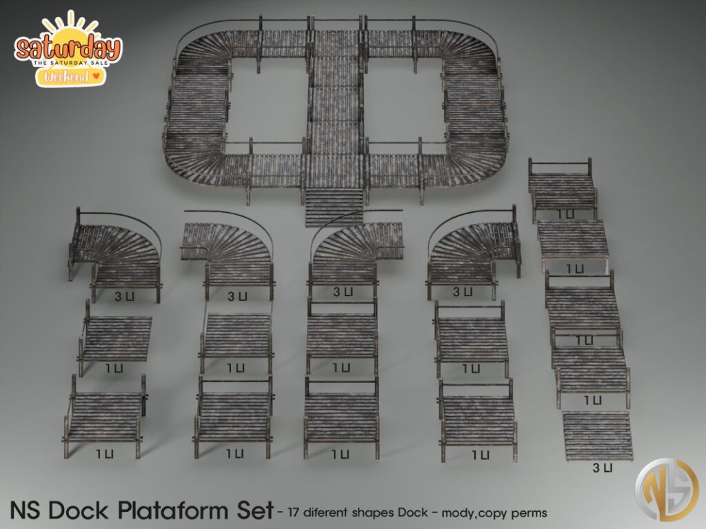 Dock Plataform Set	&lt;a href=&quot;http://maps.secondlife.com/secondlife/Magic%20Sky/193/110/2022&quot; target=&quot;_blank&quot;&gt;Teleport&lt;/a&gt;