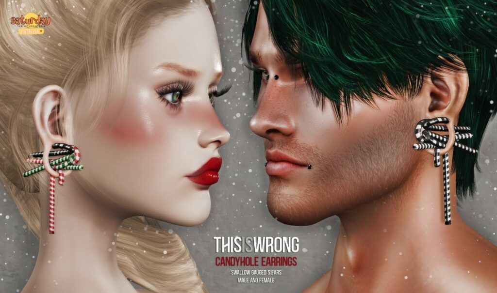 Candyhole Earrings - Swallow Gauged	&lt;a href=&quot;http://maps.secondlife.com/secondlife/Candy%20Kitten/88/99/22&quot; target=&quot;_blank&quot;&gt;Teleport&lt;/a&gt;