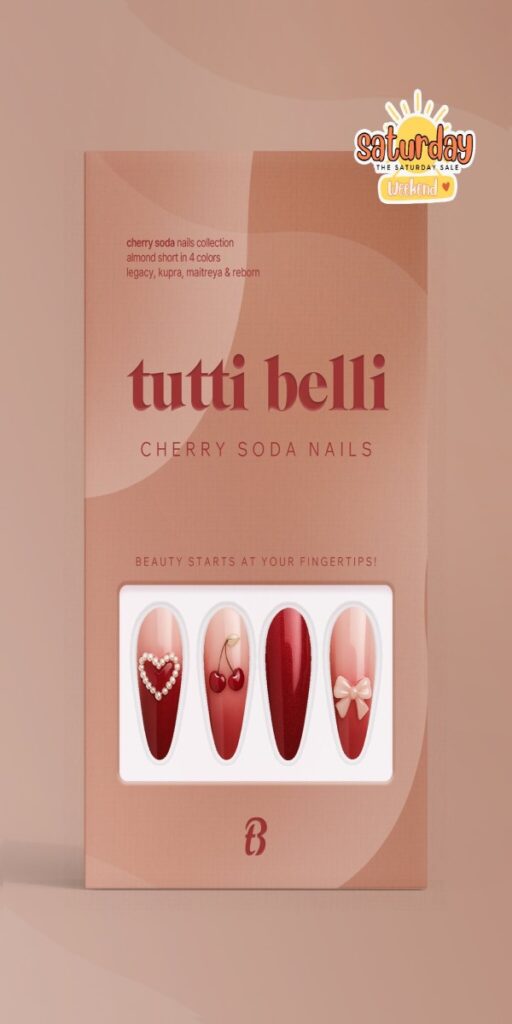 Cherry Soda Nails - Inithium/Legacy/Maitreya/Reborn	<a href="http://maps.secondlife.com/secondlife/Malkine/79/162/501" target="_blank">Teleport</a>