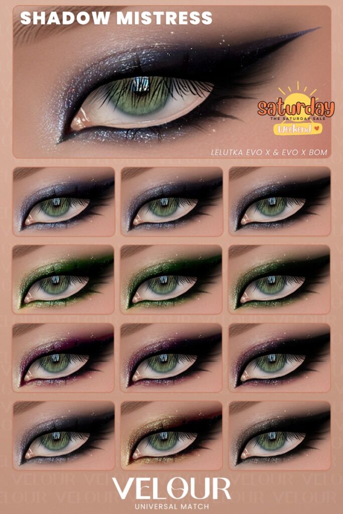 Night Mistress Eyeshadow - BOM/Evo/EvoX	&lt;a href=&quot;https://maps.secondlife.com/secondlife/VELOUR/93/115/83&quot; target=&quot;_blank&quot;&gt;Teleport&lt;/a&gt;