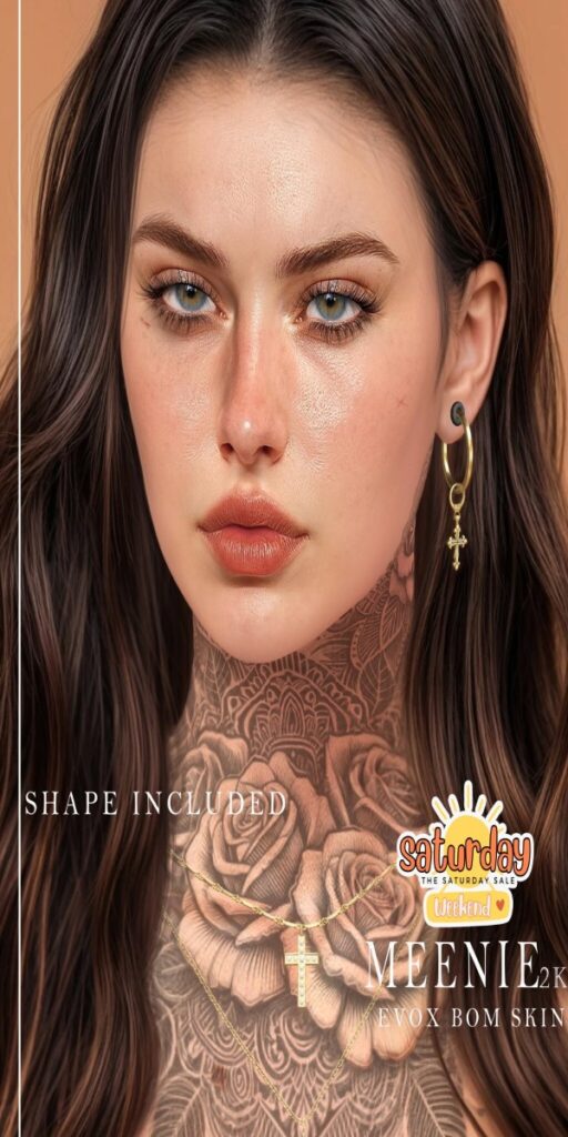 Meenie Skin - EvoX	<a href="http://maps.secondlife.com/secondlife/Vintage%20Romance/122/166/900" target="_blank">Teleport</a>