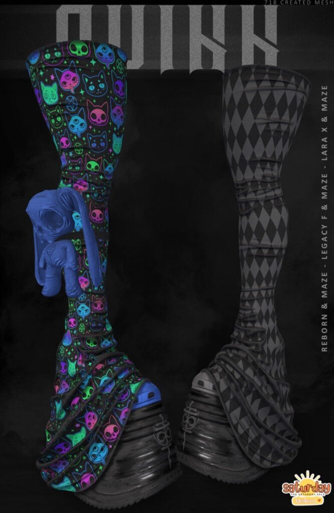 Quinn Boots - Legacy/MaitreyaX/Reborn/+mods	<a href="http://maps.secondlife.com/secondlife/718/126/181/30" target="_blank">Teleport</a>