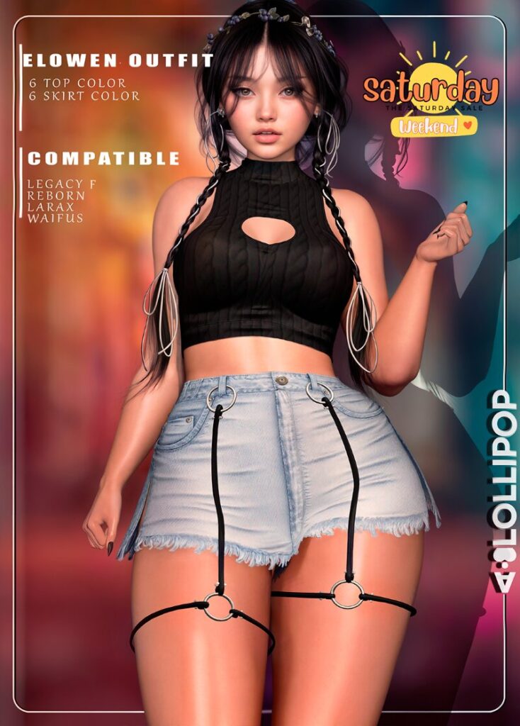 Elowen Outfit - Legacy/MaitreyaX/Reborn/+mods	<a href="http://maps.secondlife.com/secondlife/Silver%20City/128/203/2509" target="_blank">Teleport</a>