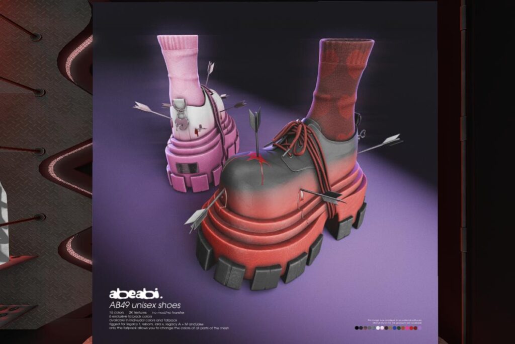 AB49 Shoes - Jake/Legacy F+M/MaitreyaX/Reborn/+mods, L$299 each/L$1999 FP