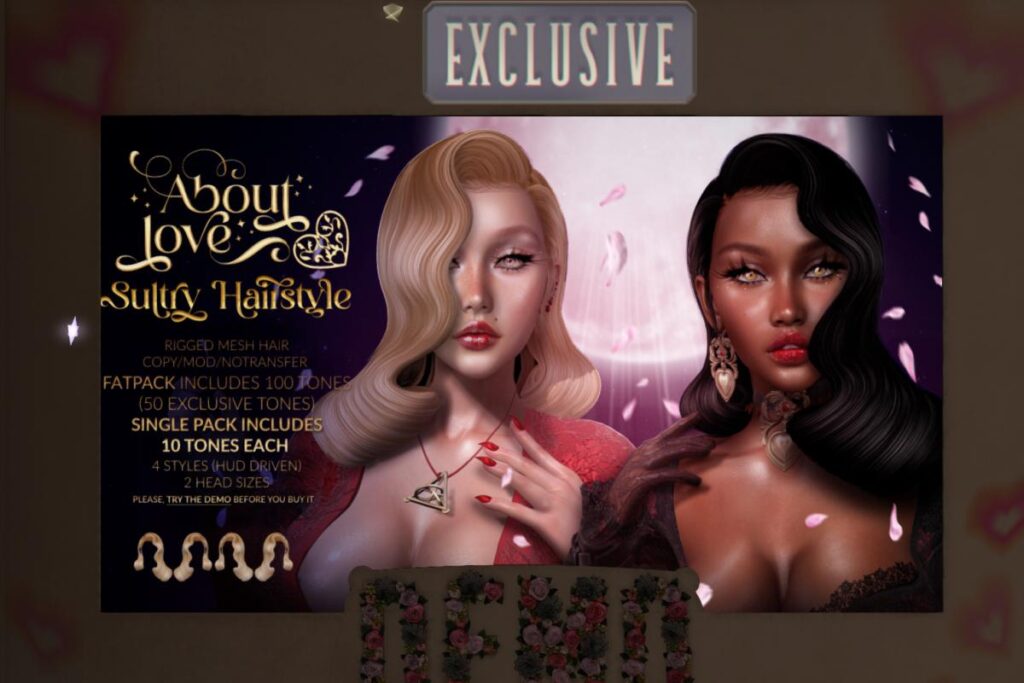 Sultry Hair, L$300 each/L$1000 FP