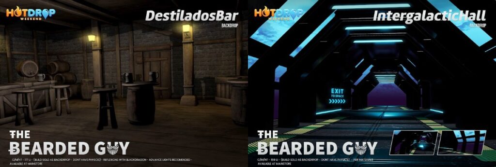 Destiladors Bar &amp; Intergalactic Hall Backdrops