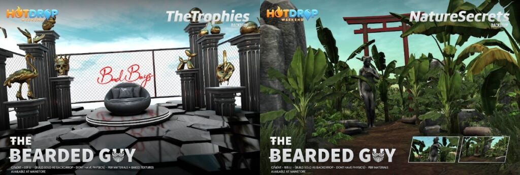 The Throphies &amp; Nature Secrets Backdrops