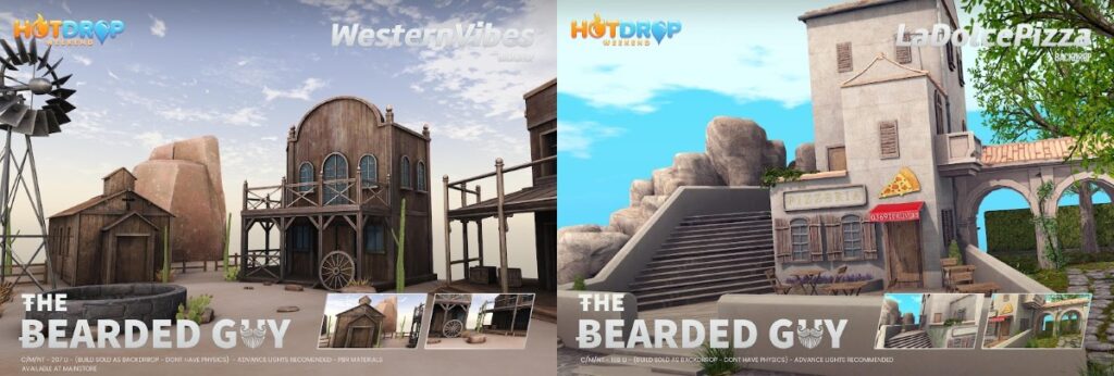 Western Vibes &amp; La Dolce Pizza Backdrops