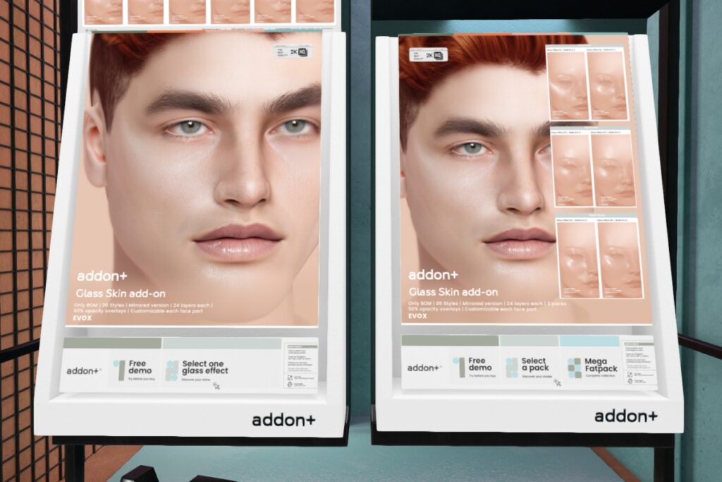 Glass Skin Add On - EvoX, L$280-L$300/L$590 FP