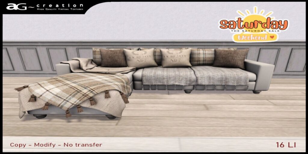 Miel Sofa	<a href="http://maps.secondlife.com/secondlife/Tahiti%20Isle/223/169/3702" target="_blank">Teleport</a>