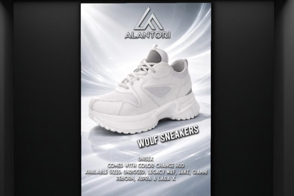 Wolf Sneakers - Gianni/Inithium/Jake/Legacy F+M/MaitreyaX/Reborn/Unrigged, L$499