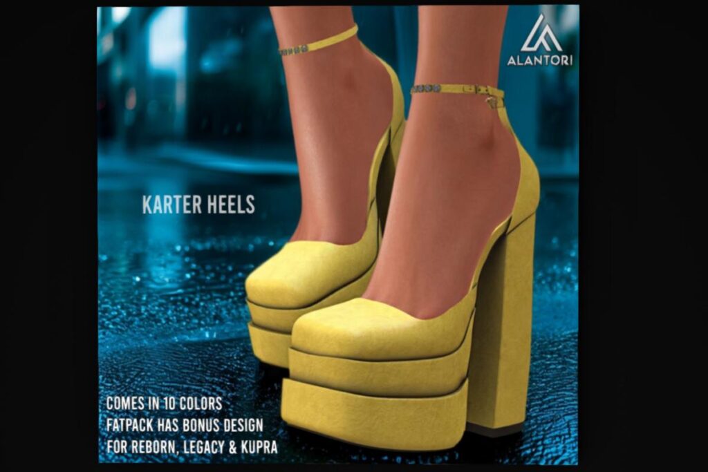 Karter Heels - Inithium/Legacy/Reborn, L$299 each/L$1499 FP