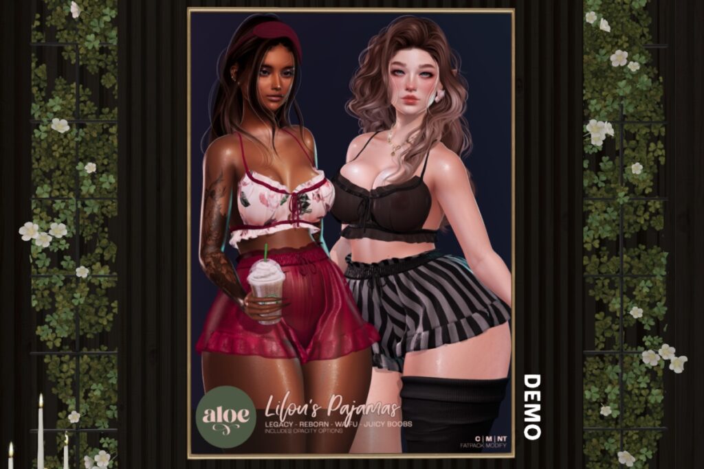 Lilou's Pajamas - Legacy/MaitreyaX/Reborn/+mods, L$299-L$699 each/L$1999 FP