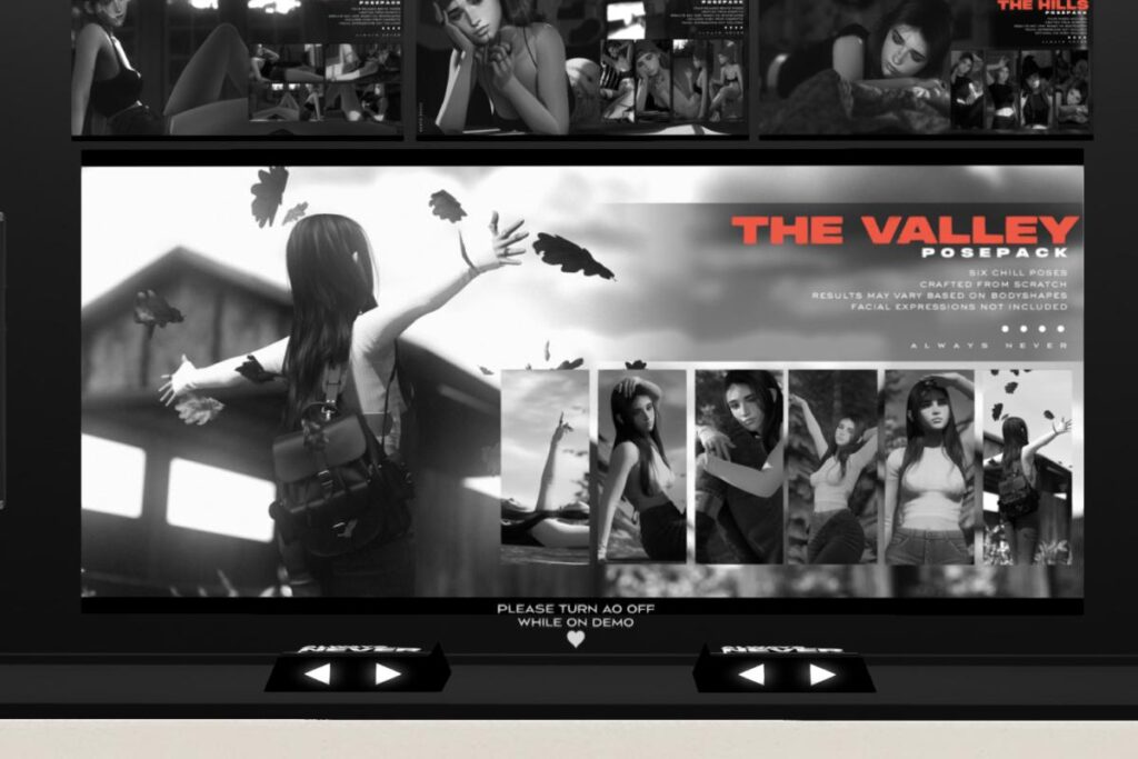 The Valley Pose Pack, L$249