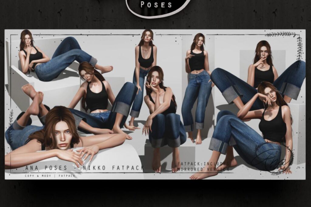 Nikko Poses, L$75 each/L$450 FP