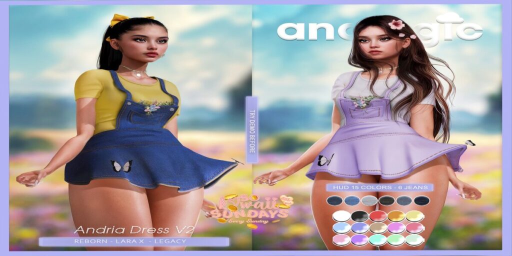 Andria V2 Dress - Legacy/MaitreyaX/Reborn	<a href="http://maps.secondlife.com/secondlife/Bliss%20Kingdom/162/96/1505" target="_blank">Teleport</a>