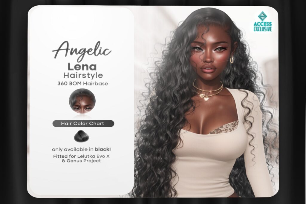 Lena Hairstyle &amp; Hairbase - EvoX/Genus, L$400