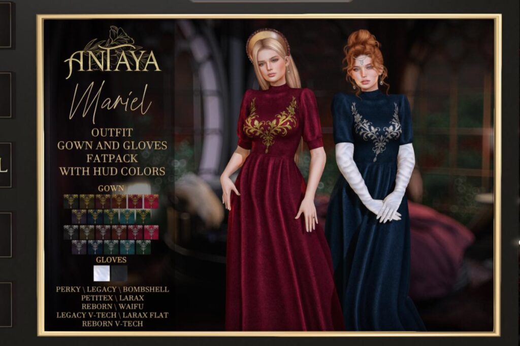 Mariel Outfit - Legacy/MaitreyaX/Reborn/+mods, L$450 each/L$1999 FP