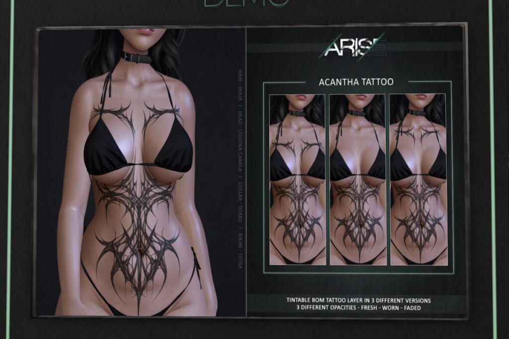 Acantha Tattoo - BOM, L$289