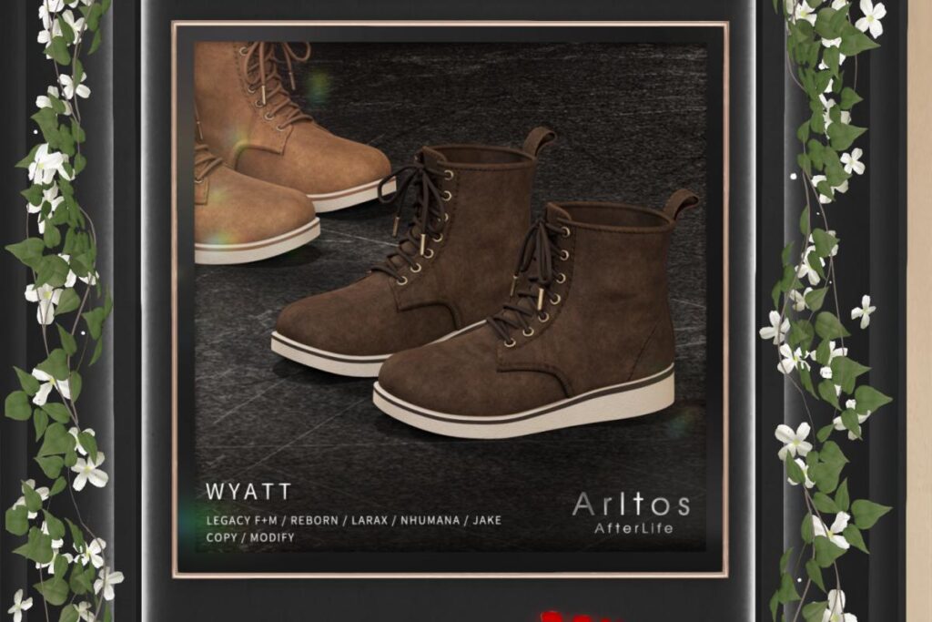 Wyatt Boot - Jake/Legacy M+F/MaitreyaX/Nhumana/Reborn, L$199 each/L$479 FP