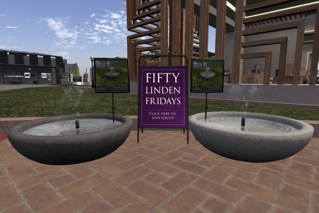 Bowl Fountain	<a href="http://maps.secondlife.com/secondlife/Atelier/26/107/21" target="_blank">Teleport</a>
