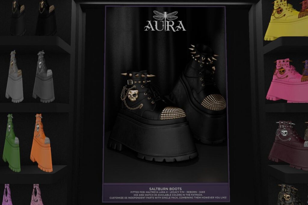 SaltBurn Boots - Jake/Legacy F+M/MaitreyaX/Reborn, L$320 each/L$1800 FP