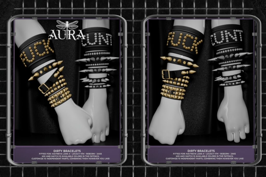 Dirty Bracelets - Gianni/Jake/Legacy F+M/Reborn, L$290 each/L$950 FP