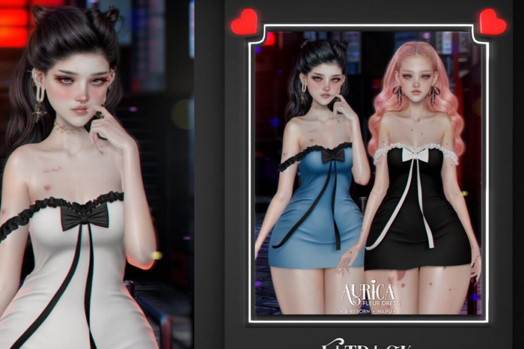 Fleur Dress - Reborn/+mods, L$199 each/L$999 FP