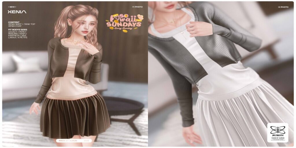 Xenia Outfit - Legacy/Maitreya/Reborn/+mods	<a href="http://maps.secondlife.com/secondlife/Perfectland/226/160/2531" target="_blank">Teleport</a>